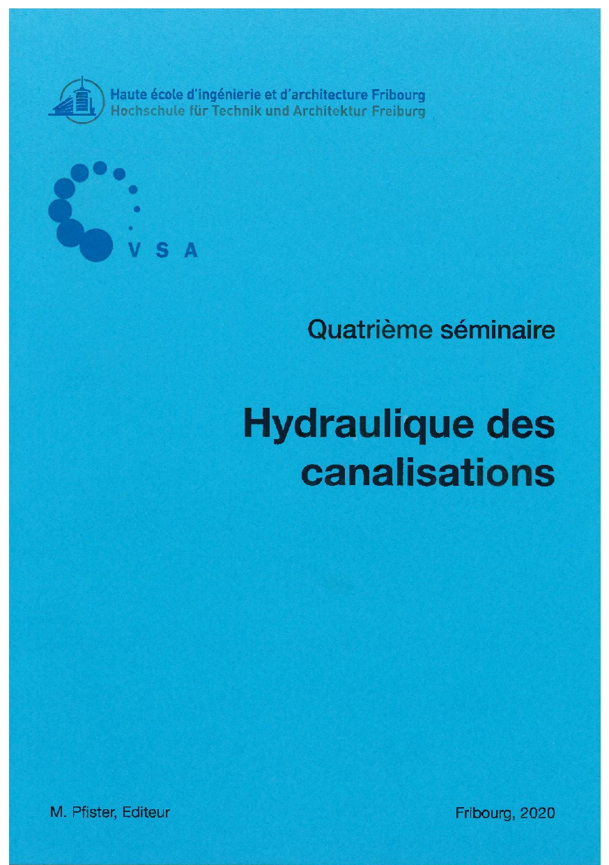 Hydraulique des canalisations Quatrième séminaire, 2020