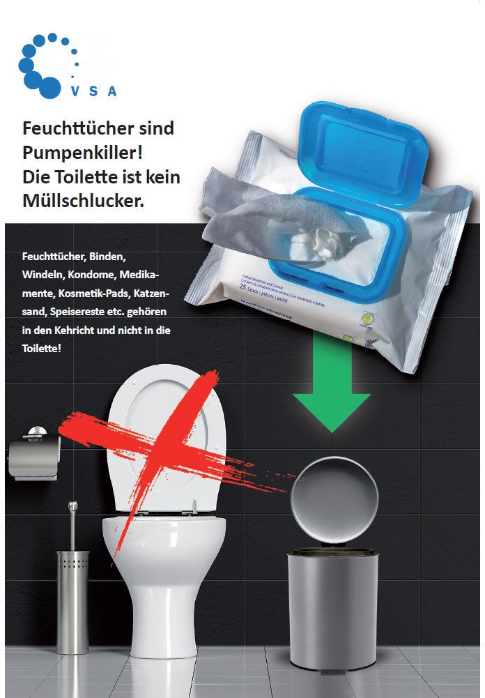 Flyer: Die Toilette ist kein Müllschlucker