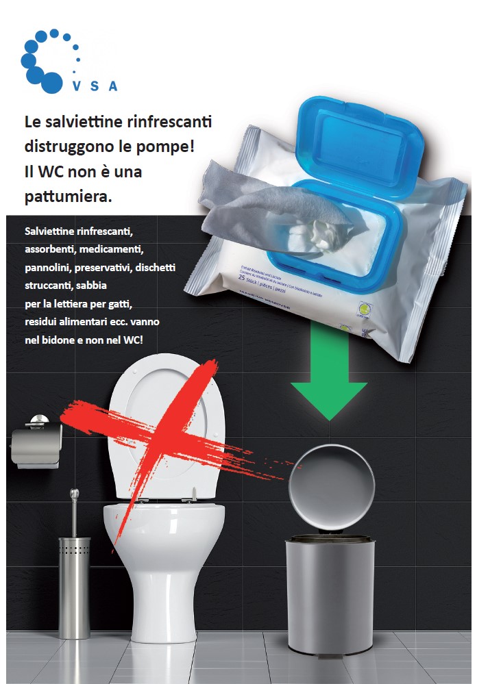 Opuscolo informativo A5    “Il WC non è una pattumiera”
