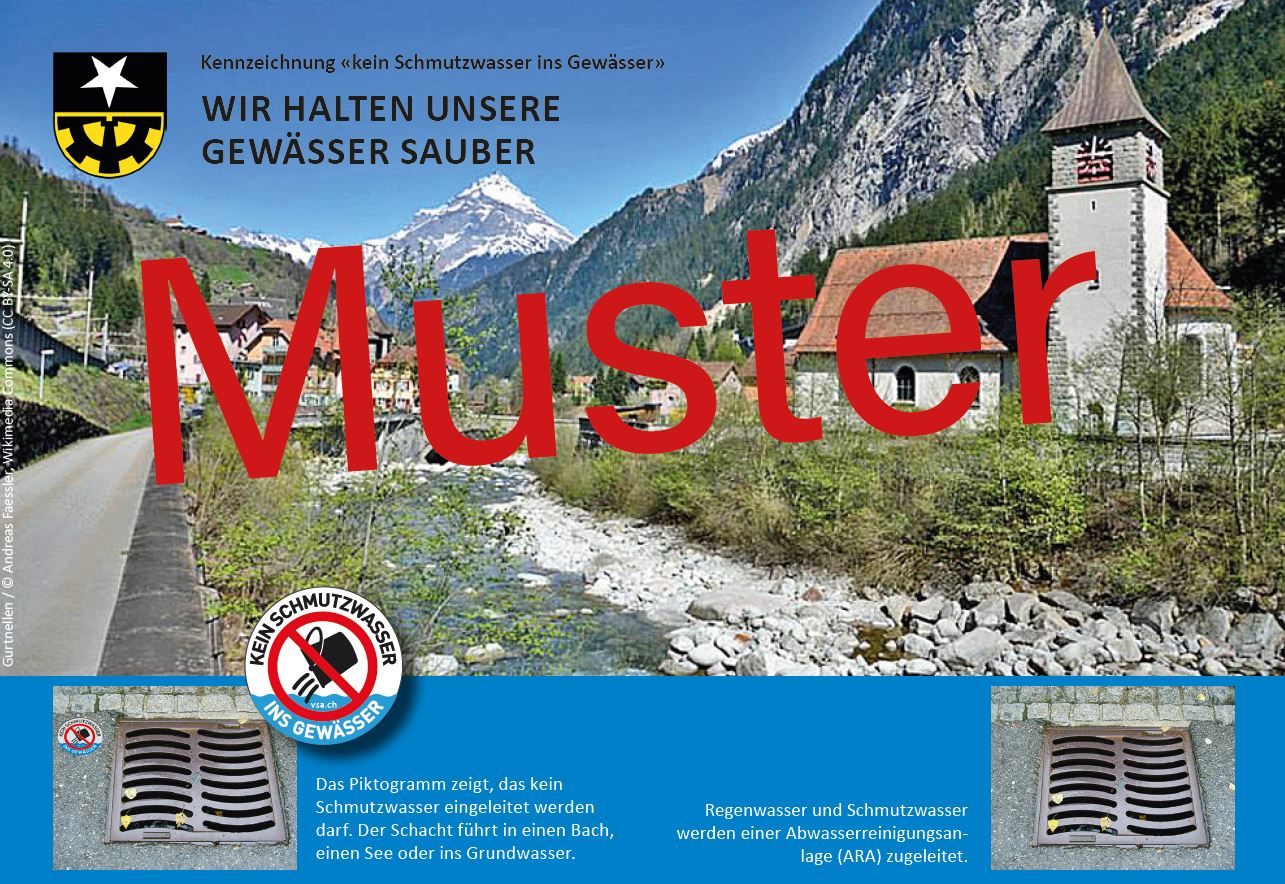 Targhette: Demarcazione chiara dei pozzetti di scarico: scheda informativa per la popolazione